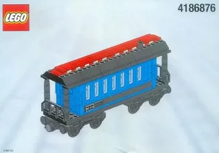 LEGO 4186876-1 Passenger Wagon Blue (White Box) — 192 pieces, Train theme