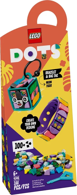 Neon Tiger Bracelet & Bag Tag - View 2