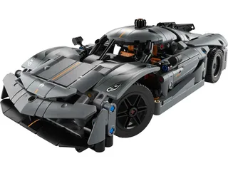 LEGO 42173-1 Koenigsegg Jesko Absolut Grey Hypercar — 801 pieces, released 2024