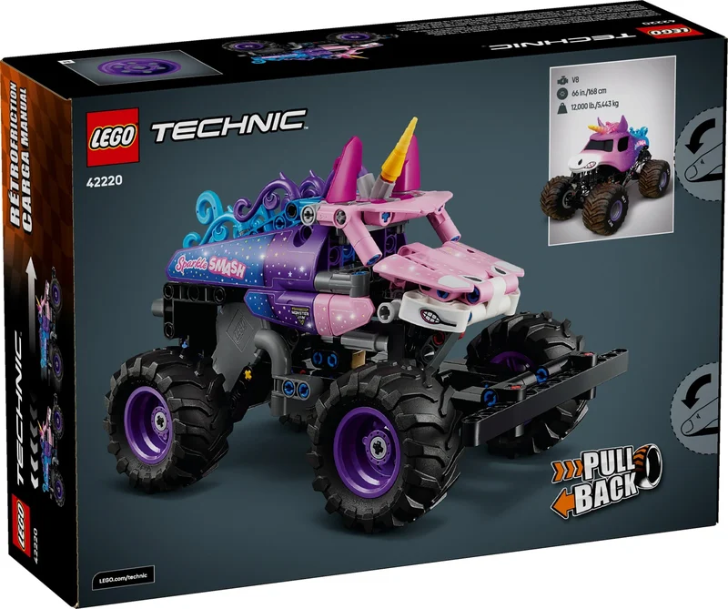 Monster Jam  Sparkle Smash Pull-Back - View 2