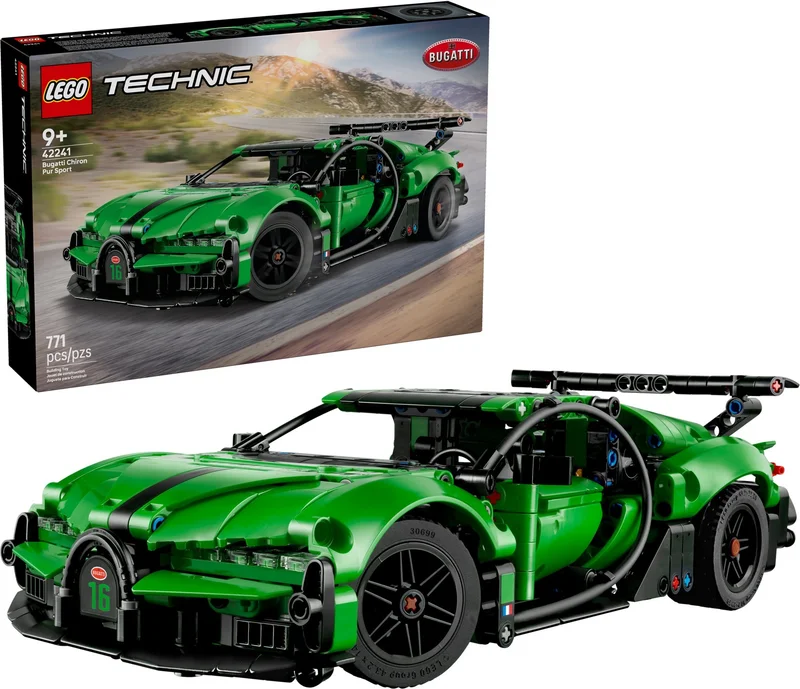 Green Bugatti Chiron Pur Sport Hypercar - View 4