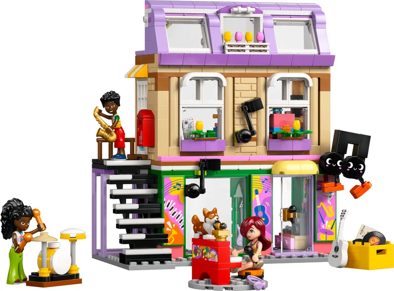 LEGO 42653-1 Music Store & Apartment — 483 pieces, Friends theme