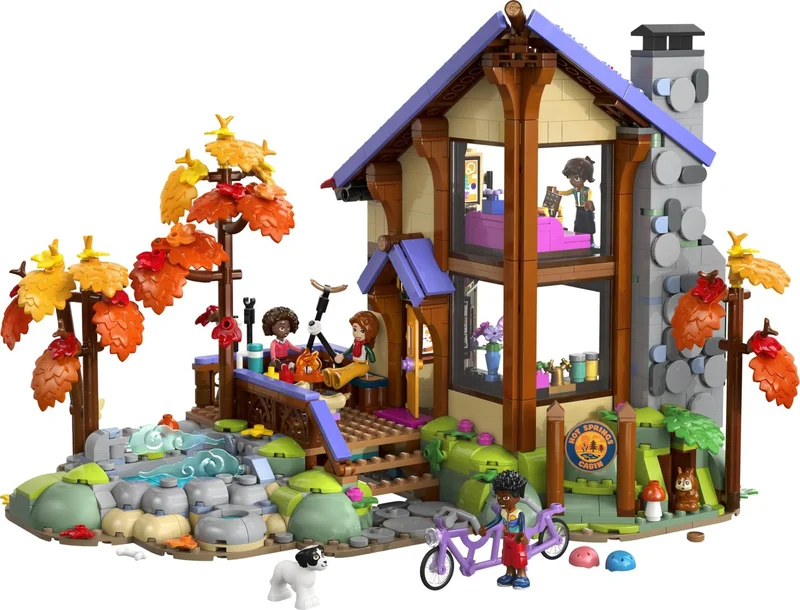 LEGO 42705-1 Cozy Fall Forest Cabin — 1228 pieces, Friends theme
