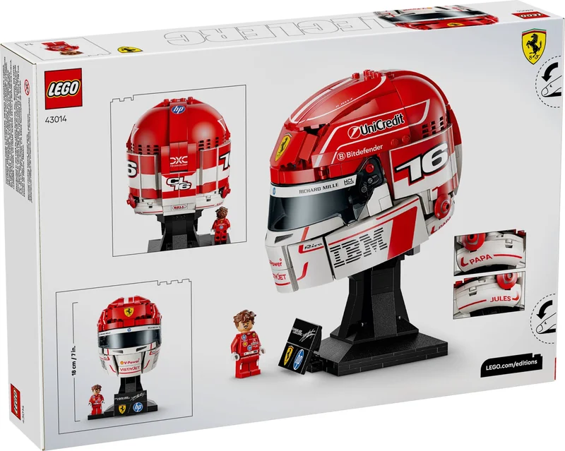 Scuderia Ferrari HP Charles Leclerc Helmet - View 3