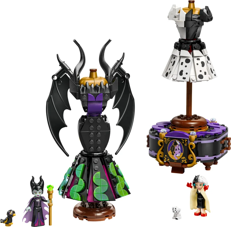 LEGO 43262-1 Maleficent's and Cruella de Vil's Dresses — 524 pieces, Disney theme