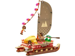 LEGO 43270-1 Moana's Adventure Canoe — 529 pieces, Disney theme