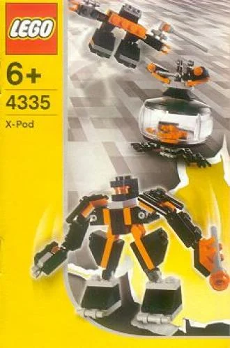 LEGO 4335-1 Black Robots Pod — 50 pieces, released 2004