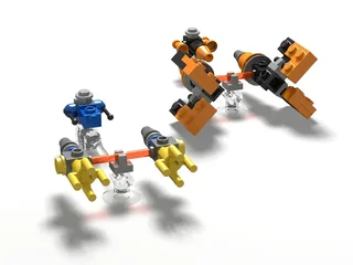LEGO 4485-1 Sebulba's Podracer & Anakin's Podracer — 72 pieces, Star Wars theme