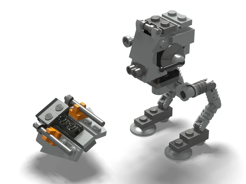 AT-ST & Snowspeeder - Mini - LEGO Set 4486-1 - 2003