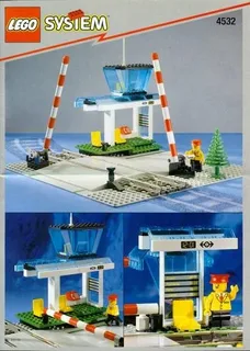 LEGO 4532-1 Manual Level Crossing — 136 pieces, Train theme