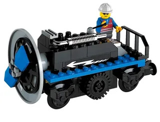 LEGO 4533-1 Train Track Snow Remover — 58 pieces, Train theme