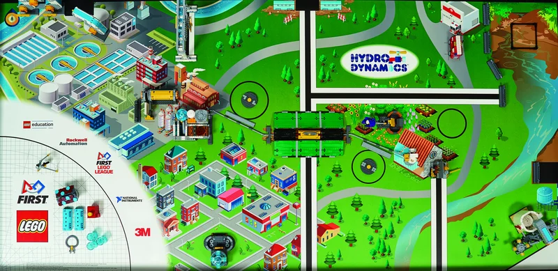 LEGO 45804-1 HYDRO DYNAMICS Challenge Kit — 2052 pieces, FIRST LEGO League theme