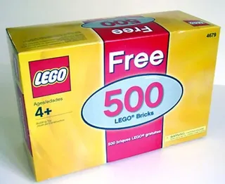 LEGO 4679b-2 Free 500 LEGO Bricks (Bonus box and its contents only) — 500 pieces, Make & Create theme