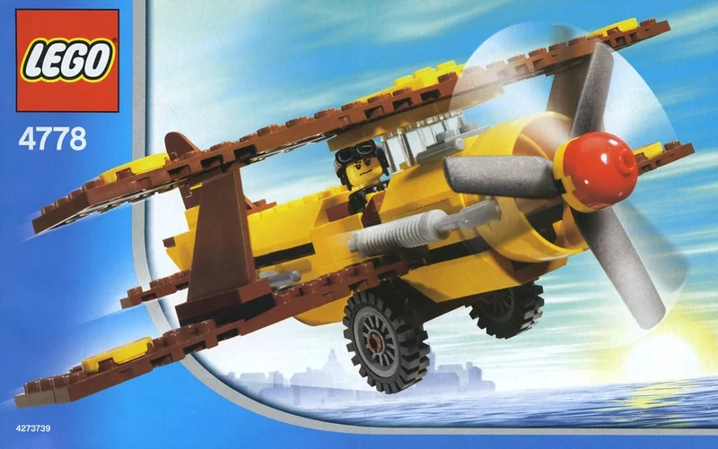 LEGO 4778-1 Desert Biplane — 109 pieces, Town theme