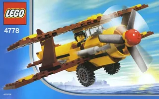 LEGO 4778-1 Desert Biplane — 109 pieces, Town theme