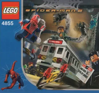 LEGO 4855-1 Spider-Man's Train Rescue — 298 pieces, released 2004