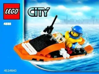 LEGO 4898-1 Coast Guard Boat — 35 pieces, released 2008