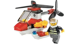 LEGO 4900-1 Fire Helicopter — 34 pieces, released 2008