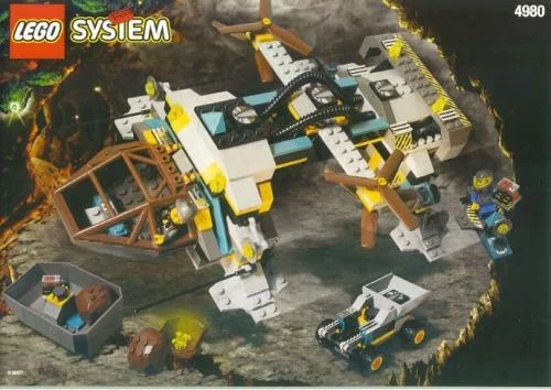 LEGO 4980-1 Tunnel Transport — 351 pieces, Rock Raiders theme