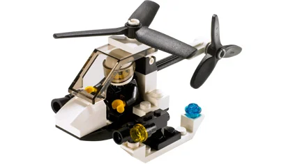 Police Helicopter - LEGO Set 4991-1 - 2007