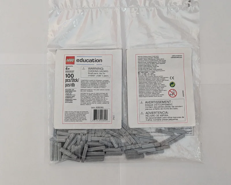 LEGO 5003127-1 3M Cross Axles — 100 pieces, Service Packs theme