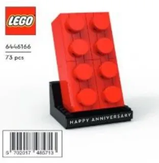 LEGO 5007594-1 Anniversary Red Brick — 73 pieces, LEGO Brand Store theme