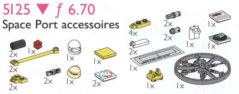 Spaceport Accessories - LEGO Set 5125-1 - 1995