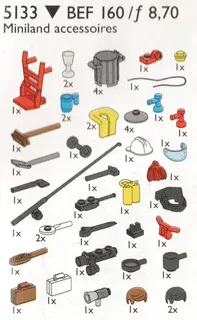 LEGO 5133-1 Town Accessories — 47 pieces, Service Packs theme