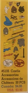 LEGO 5135-2 Castle Accessories — 39 pieces, Service Packs theme