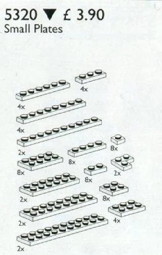 Plates, Small - LEGO Set 5320-1 - 1999
