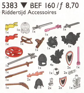 LEGO 5383-1 Castle Accessories — 36 pieces, released 1998