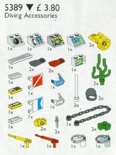 Diving Accessories - LEGO Set 5389-1 - 1998