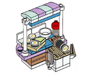 LEGO 562305-1 Sushi stand — 38 pieces, released 2023