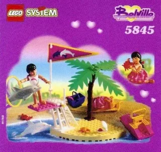 LEGO 5845-1 Dolphin Show — 55 pieces, released 1998