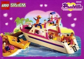 LEGO 5848-1 Family Yacht / Luxury Cruiser — 234 pieces, released 1998