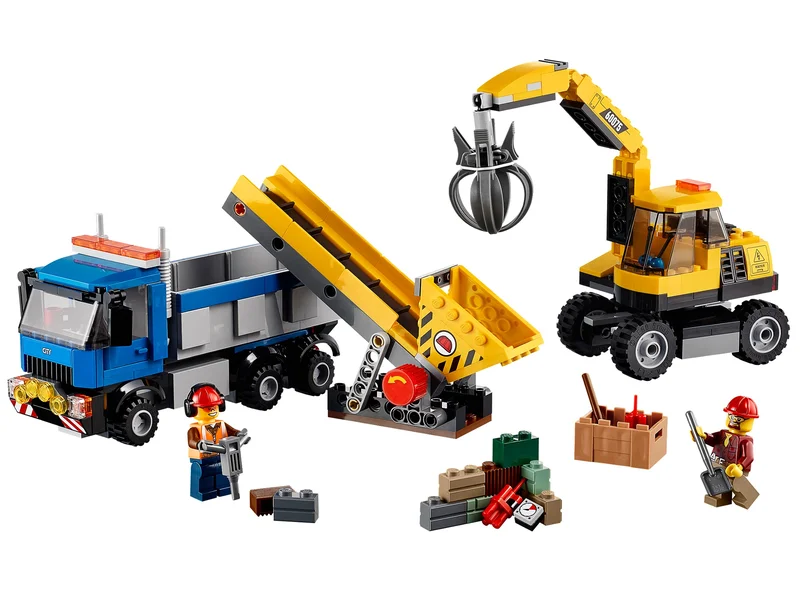 Excavator and Truck - LEGO Set 60075-1 - 2015