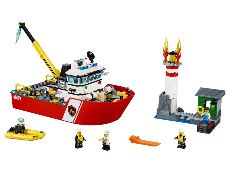 Fire Boat - LEGO Set 60109-1 - 2016