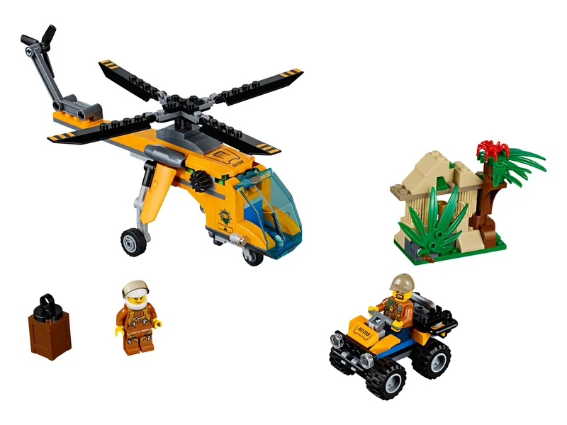 Jungle Cargo Helicopter - LEGO Set 60158-1 - 2017