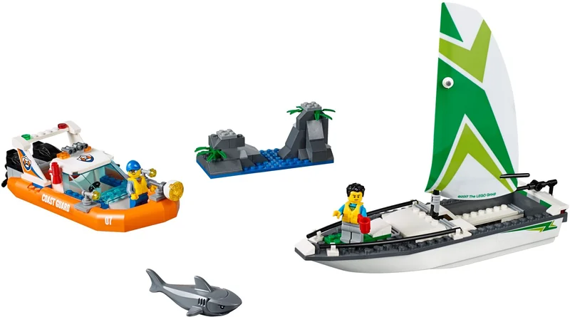 Sailboat Rescue - LEGO Set 60168-1 - 2017