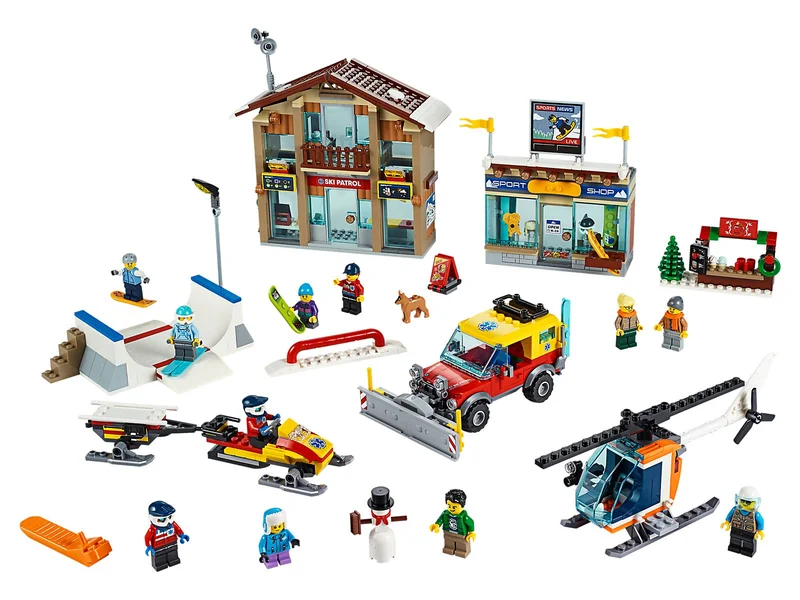 LEGO 60203-1 Ski Resort — 806 pieces, released 2019