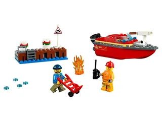 LEGO 60213-1 Dock Side Fire — 98 pieces, released 2019