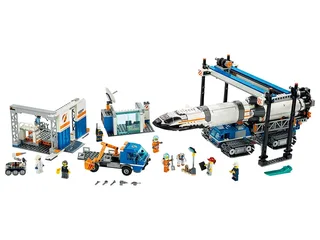 LEGO Rocket Assembly & Transport