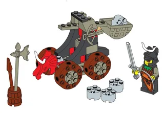LEGO 6032-1 Catapult Crusher — 56 pieces, Castle theme