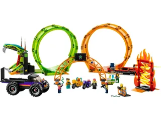 LEGO 60339-1 Double Loop Stunt Arena — 598 pieces, released 2022