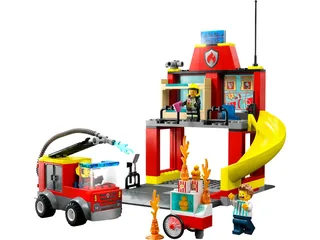 LEGO 60375-1 Fire Station and Fire Truck — 153 pieces, City theme