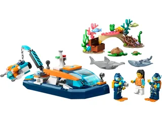 LEGO 60377-1 Explorer Diving Boat — 182 pieces, released 2023