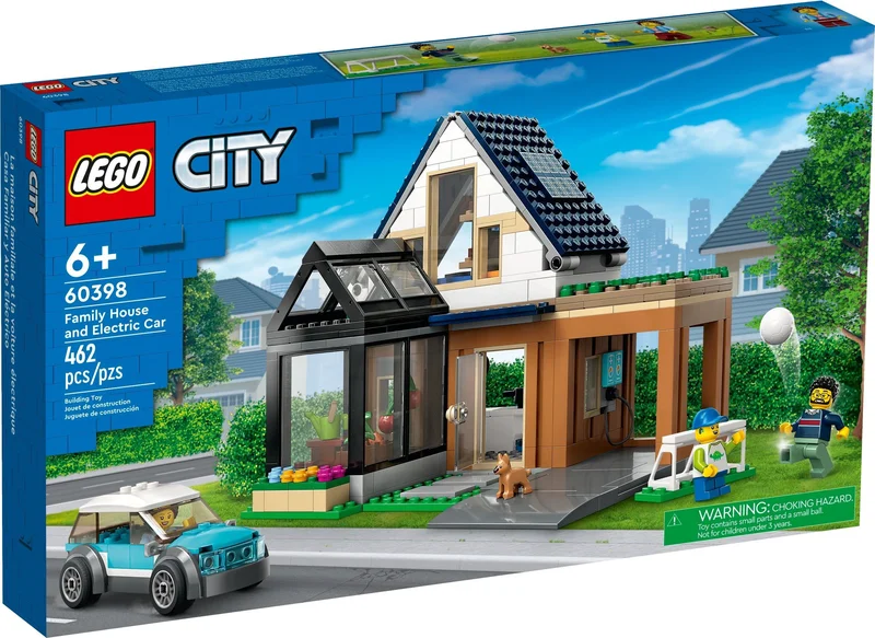 Family House and Electric Car - View 2
