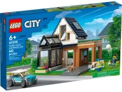 Family House and Electric Car - View 2