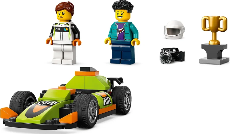 Green Race Car - View 3