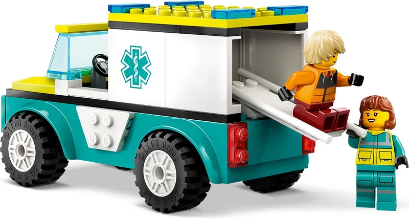 Emergency Ambulance and Snowboarder - View 3